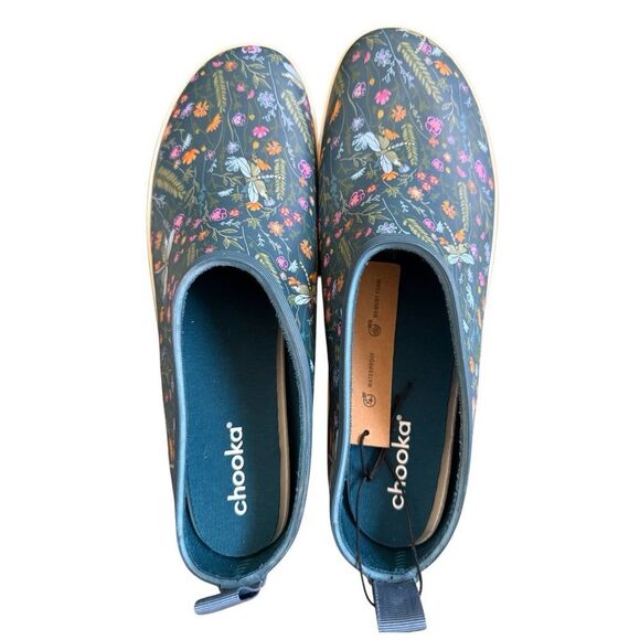 Chooka Women’s Waterproof Garden Clogs – Size 11 – Floral Print – New With Tags - Picture 1 of 6